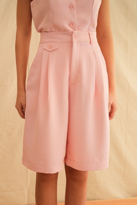 Baby Pink Safari Shorts