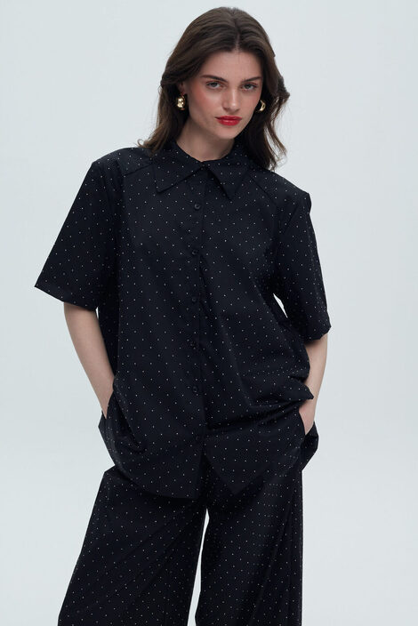 Sparkling black shirt