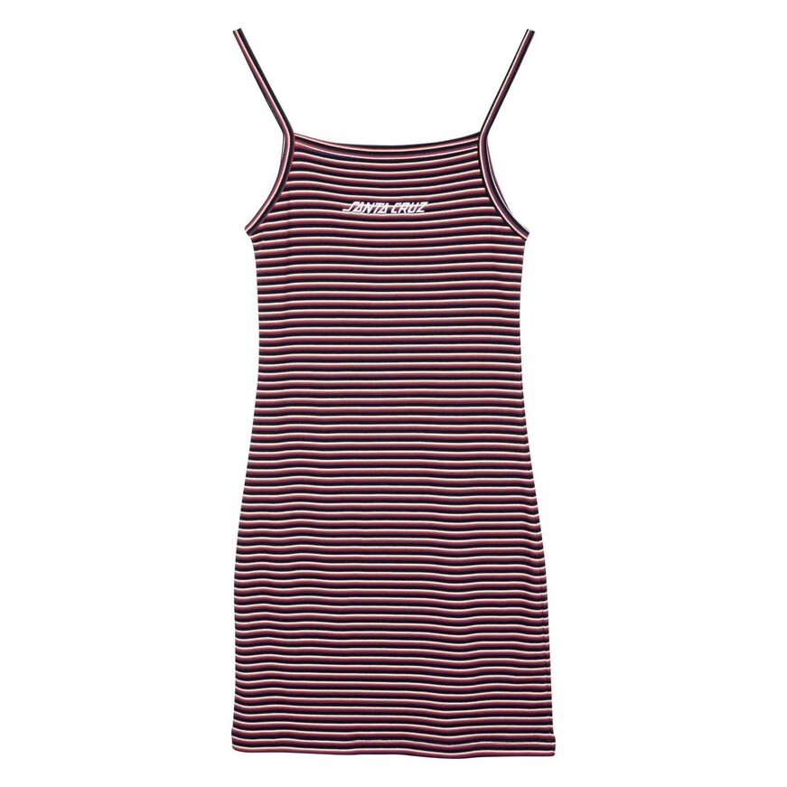 Strip logo emb dress-M