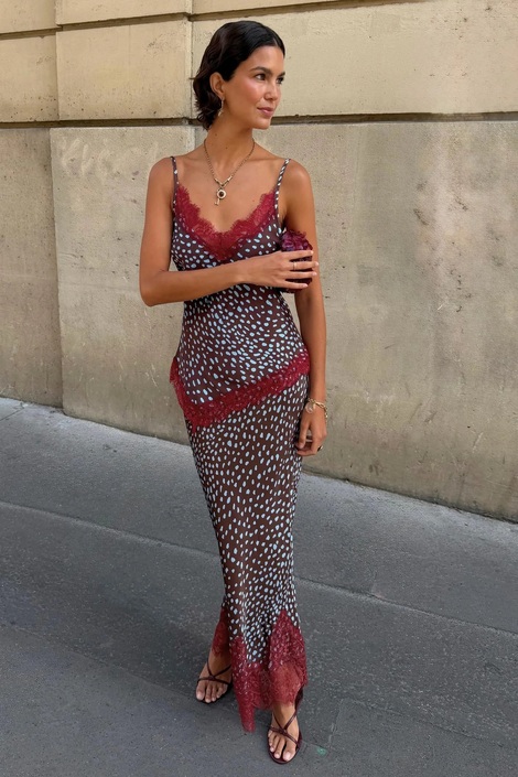 Chocolate Deer Midi Maeva Skirt -Never Fully Dressed