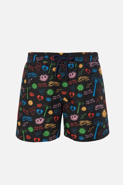 The Sun of a Beach Universe Black- Men's Swim Shorts
